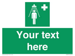 Custom Safety Shower Sign